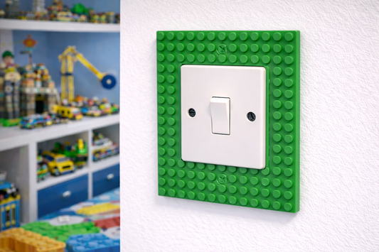 LEGO Inspired Switch/ Single Socket Surround | UK Standard