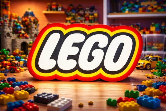 LEGO Inspired LED Light Sign | Building Block Desk Lamp | Gamer & Kids Room Decor | Toy Room Light | Gift for Builders