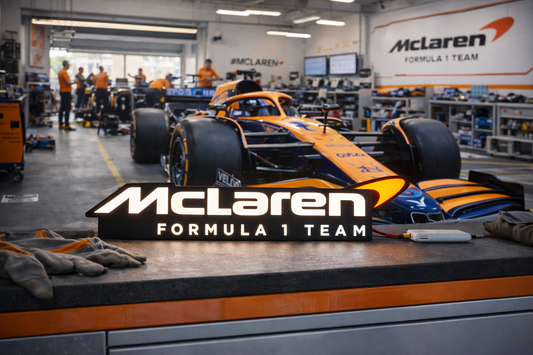 McLaren Formula 1 LED Light Box Man cave/Desk/Night Light