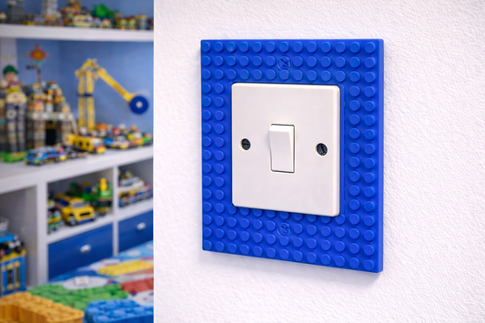 LEGO Inspired Switch/ Single Socket Surround | UK Standard