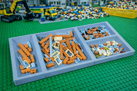 Building Bricks Sorting Tray - Multiple Colours - Lego inspired