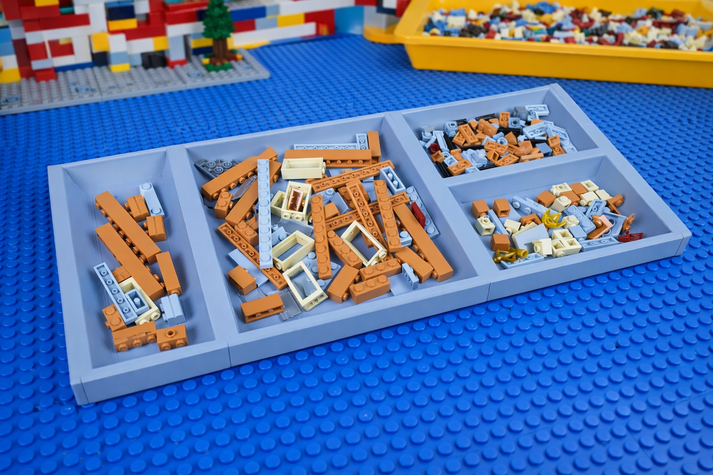 Building Bricks Sorting Tray - Multiple Colours - Lego inspired
