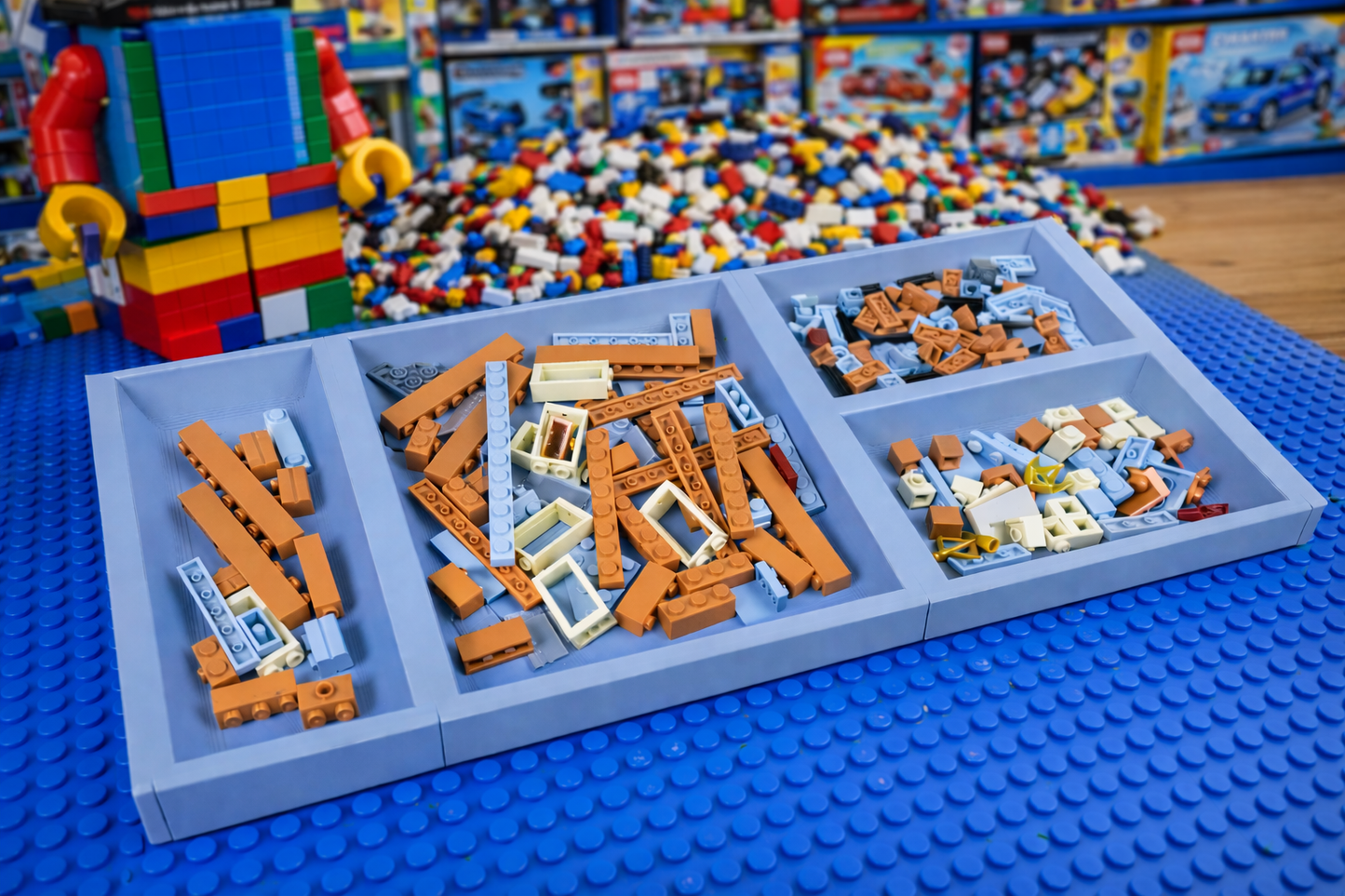 Building Bricks Sorting Tray - Multiple Colours - Lego inspired