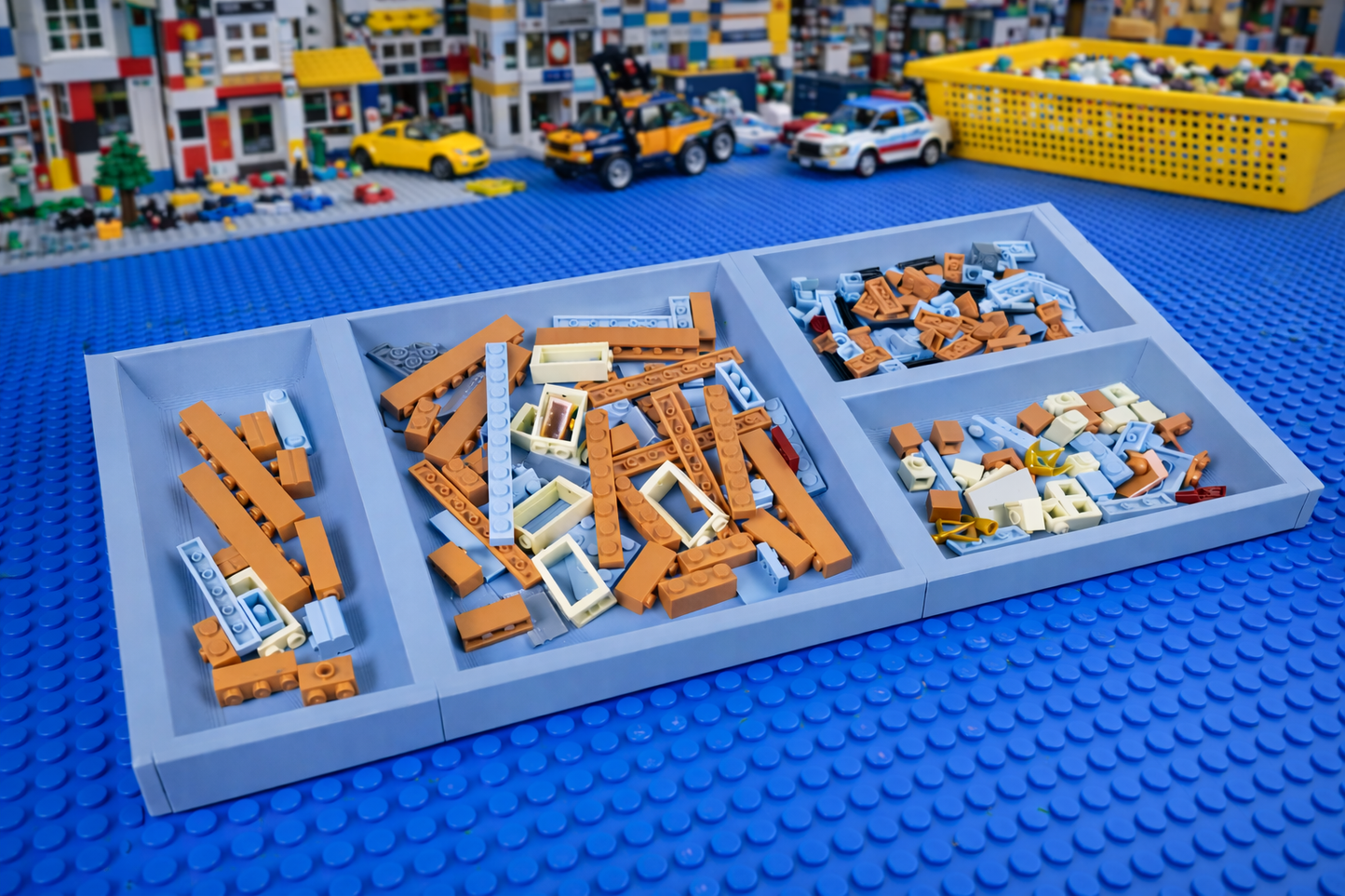 Building Bricks Sorting Tray - Multiple Colours - Lego inspired