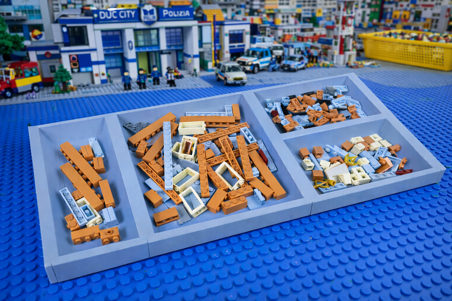 Building Bricks Sorting Tray - Multiple Colours - Lego inspired