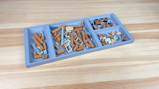 Building Bricks Sorting Tray - Multiple Colours - Lego inspired